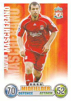 Javier Mascherano Liverpool 2007/08 Topps Match Attax #151